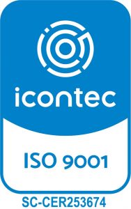 Logotipo del Icontec ISO 9001 color azul